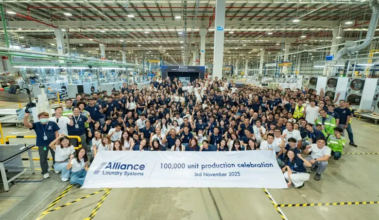 "ALS" ฉลองความสำเร็จ ผลิตครบ 100,000 เครื่องในไทย ก้าวสู่ฮับส่งออกเครื่องซักอบผ้าเชิงพาณิชย์ในเอเชียแปซิฟิก