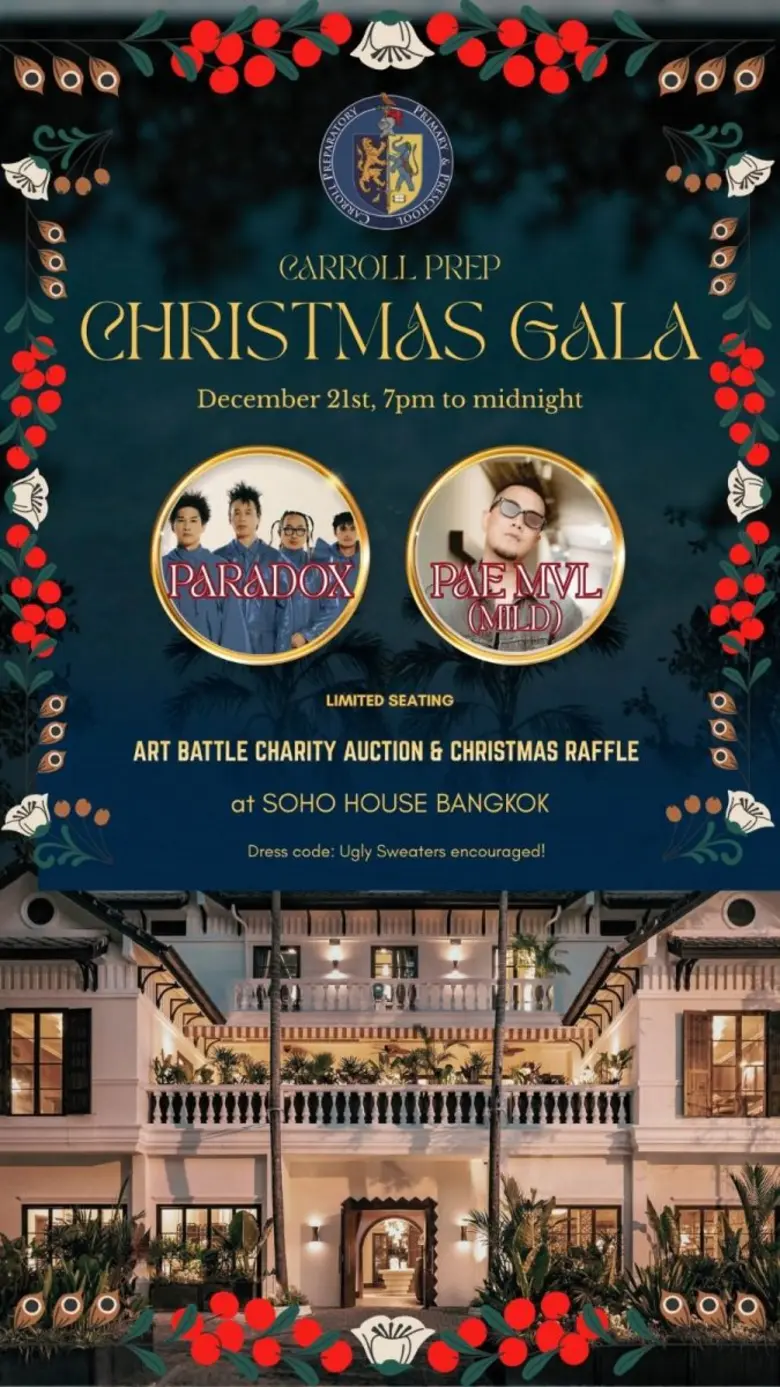 Carroll Prep จัดงาน "Carroll Prep Christmas Gala 2025: A Night to Give" ณ SOHO House Bangkok