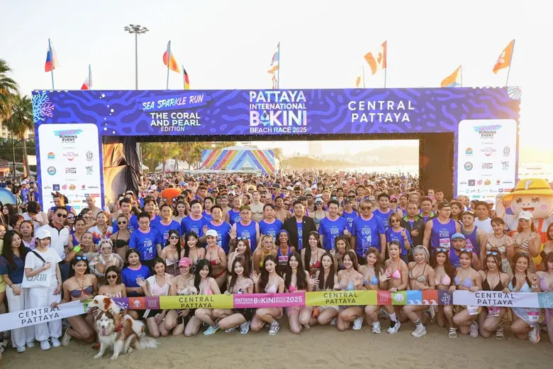 พัทยาฮอตไม่แผ่ว! ทัพนักวิ่งทั่วโลก 5,000 ชีวิต ออกสตาร์ท 'PATTAYA INTERNATIONAL BIKINI BEACH RACE 2025' สุดยอดงานวิ่งริมชายหาดใหญ่สุดในไทย