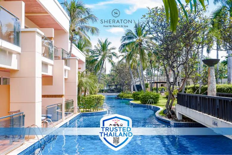 โรงแรมเชอราตันหัวหิน รีสอร์ทแอนด์สปา ได้รับการรับรองมาตรฐานการเข้าพัก Trusted Thailand จากการท่องเที่ยวแห่งประเทศไทย