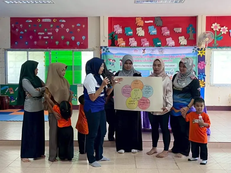 สสส. สานพลังชุมชนนิเวศสื่อสุขภาวะศพด.บ้านตันหยงโป  ใช้สื่อสร้างสรรค์ สร้างทักษะชีวิตเด็กปฐมวัย"