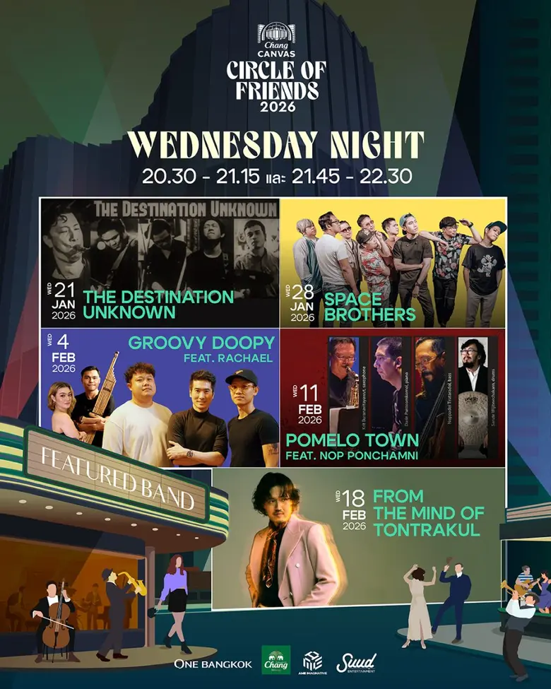 Penguin Villa และ วงพราว เตรียมโชว์สุดพิเศษที่นี่ที่เดียว! ใน 'CHANG CANVAS CIRCLE OF FRIENDS FIRST &amp; FULL ALBUM 2026'