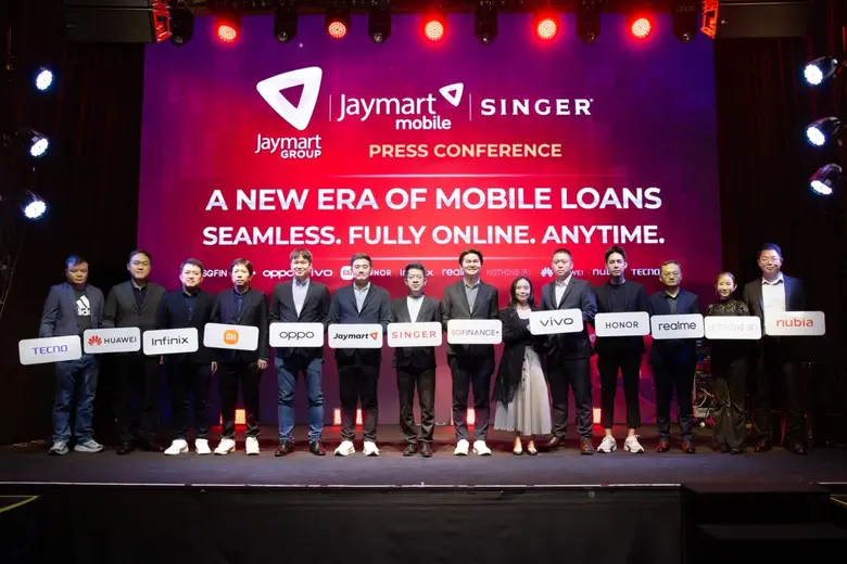 JMART เปิดเกมรุก "Mobile Loans Ecosystem" พลิกโฉมสินเชื่อสมาร์ตโฟนออนไลน์ ผนึก Jaymart Mobile - SINGER สู่ยุคใหม่ Seamless. Fully Online. Anytime