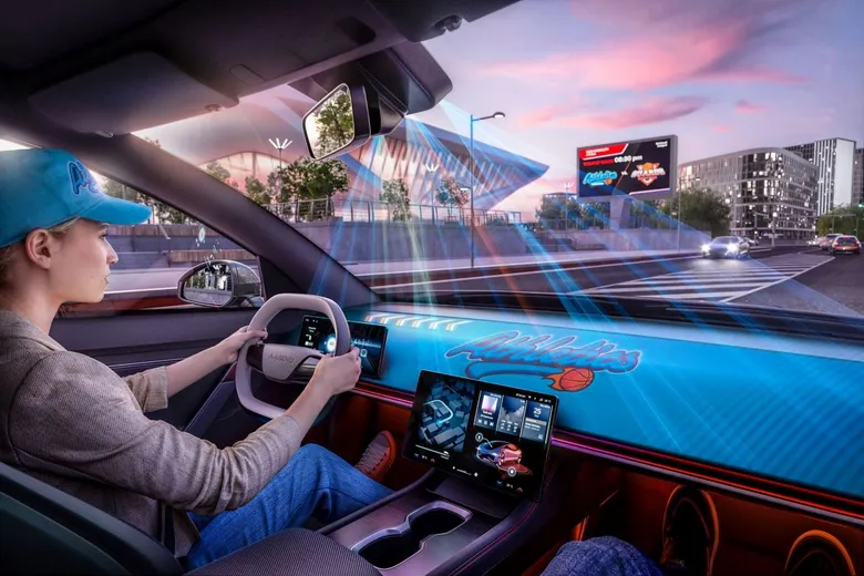 AUMOVIO's projection solution turns the cockpit into a canvas