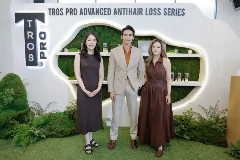 TROS Launches "TROS PRO Advanced Anti-Hair Loss Series" with Superstar Got Jirayu Revealing Grooming Tips and the Power of "Sea Holly Extract"