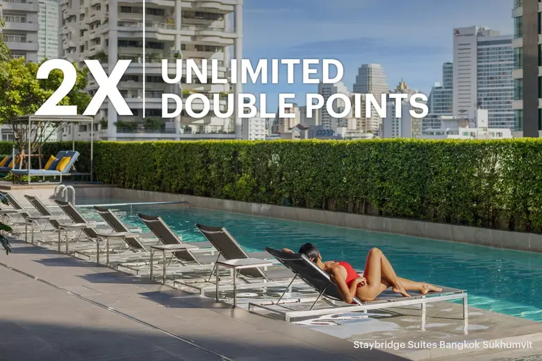 สะสมคะแนน IHG One Rewards สองเท่าเมื่อเข้าพักที่ สเตย์บริดจ์ สวีท แบงค็อก สุขุมวิท