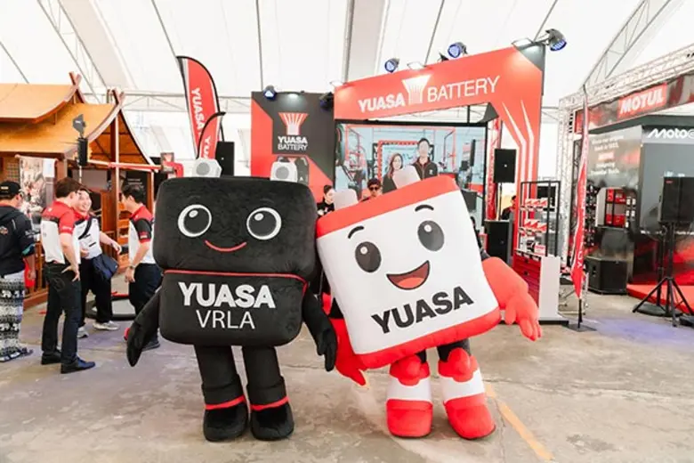 ยัวซ่าแบตเตอรี่ เปิดตัว Mascot สุดน่ารัก "ยูโตะ และ โมโตะ" ครั้งแรกในงาน PT Grand Prix of Thailand 2026