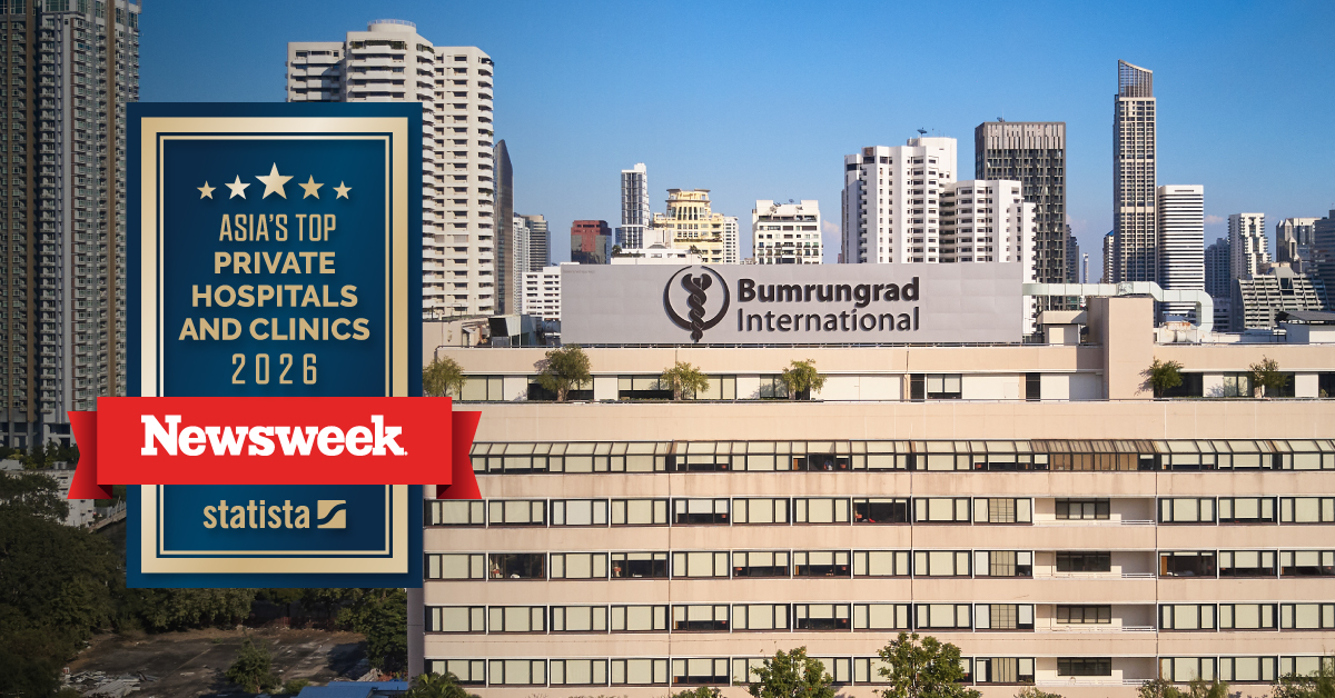 Bumrungrad International Hospital has been Recognized as Asia's Top Private Hospitals and Clinics 2026