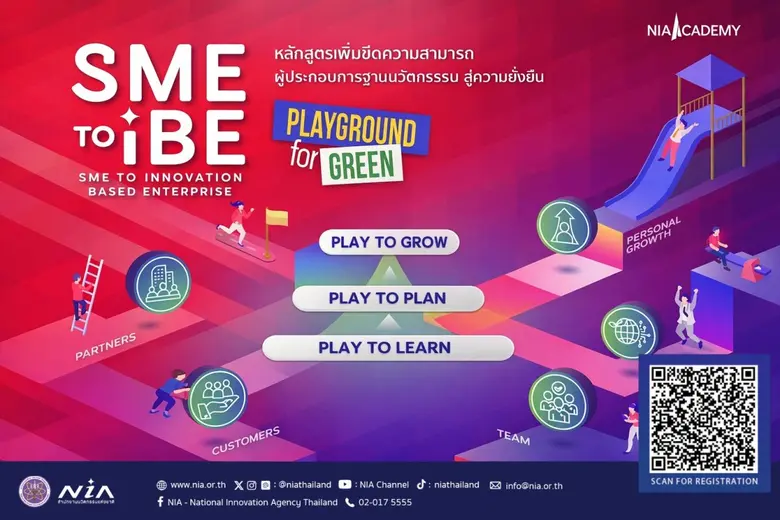 เอ็นไอเอเปิดคอร์สเรียนฟรีด้านความยั่งยืน SME to IBE : Playground for Green อัปสกิล ผปก.ทันโลกยุคใหม่