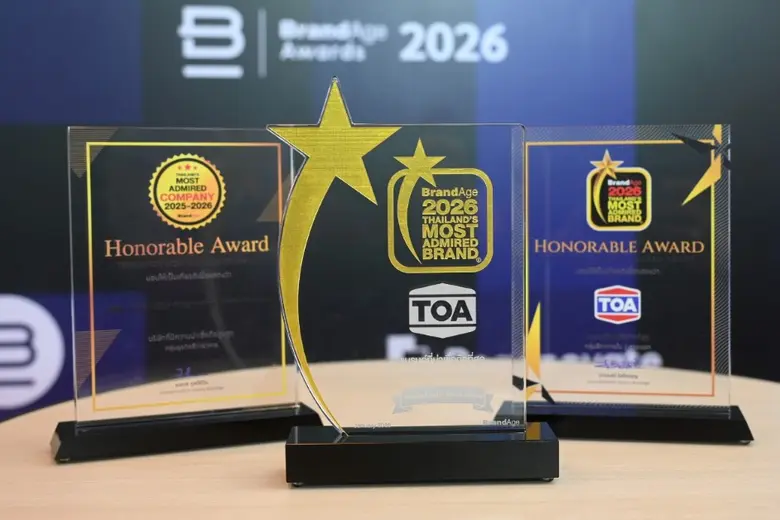 TOA คว้า 3 รางวัลใหญ่ ย้ำแชมป์ Market Leader ตัวจริง 15 ปีซ้อน และรางวัลองค์กรต้นแบบที่มีความน่าเชื่อถือสูงสุด พร้อมเดินหน้ากลยุทธ์ 'Total Solution' เพื่อการเติบโตที่ยั่งยืน