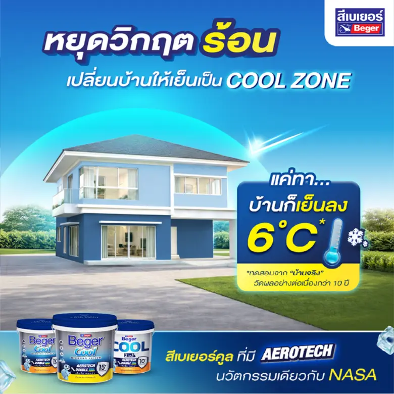 อากาศร้อนทะลุปรอทขนาดนี้... บ้านคุณกลายเป็น 'เตาอบ' ไปแล้วหรือยัง? นี่คือเหตุผลที่ Beger ลงทุนวิจัยและพัฒนานวัตกรรมสี BegerCool