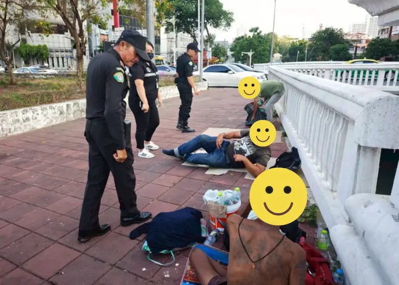 เขตปทุมวันกวดขันจัดระเบียบคนไร้บ้านบริเวณคลองผดุงกรุงเกษม - MRT หัวลำโพง