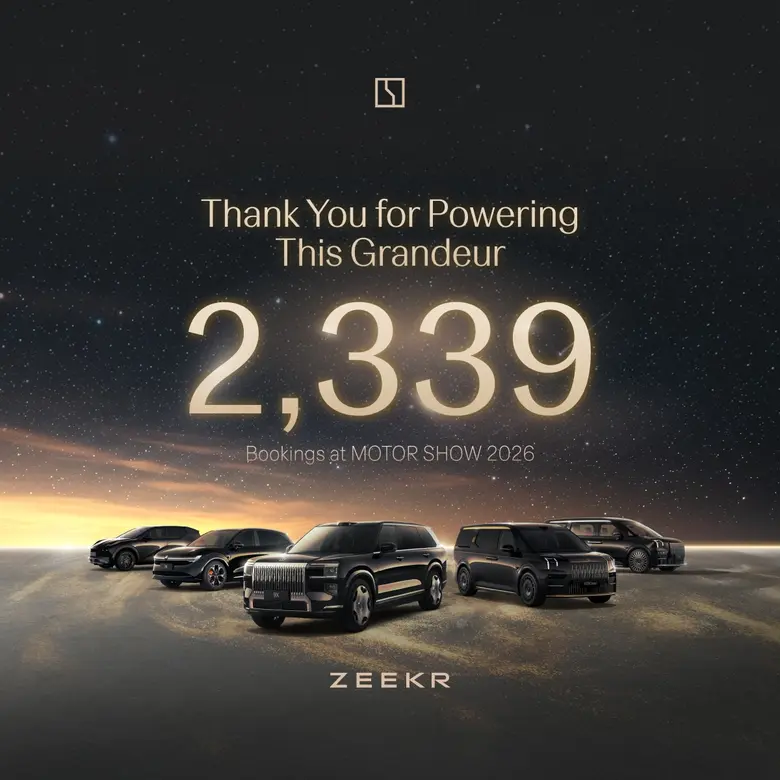 ZEEKR ปิดฉากมอเตอร์โชว์อย่างทรงพลัง ด้วยยอดจองเติบโต 95% พร้อมกระแสตอบรับล้นหลาม