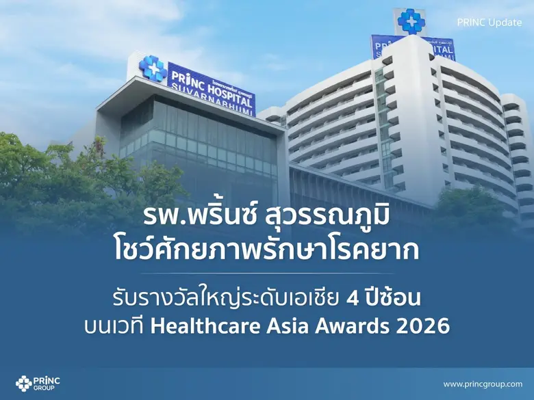 More Than Treatment - It's Sustainability! PRINC Hospital Suvarnabhumi Sweeps 2 Major Regional Awards for 4th Consecutive Year at Healthcare Asia Awards 202