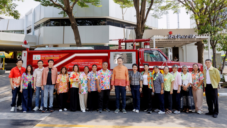 Bangchak Brings Thailand's First EV Fire Truck to the Community, in Collaboration with RMUTI