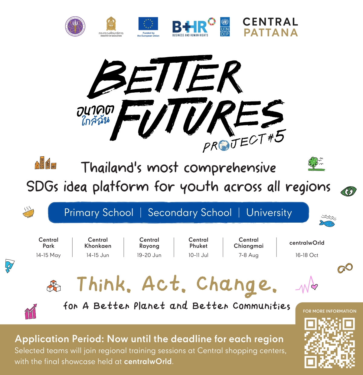 Central Pattana Joins Forces with UNDP, the Ministry of Education, the Ministry of Higher Education, Science, Research and Innovation, and Partners to Launch "Better Futures Project 2026: Futures Near Me"