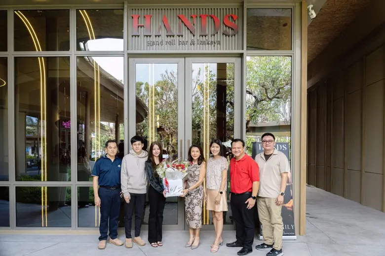 เคอี กรุ๊ป ร่วมแสดงความยินดีเนื่องในโอกาสเปิดร้าน "Hands roll bar & Izakaya" ร้านอาหารญี่ปุ่นสไตล์โมเดิร์น