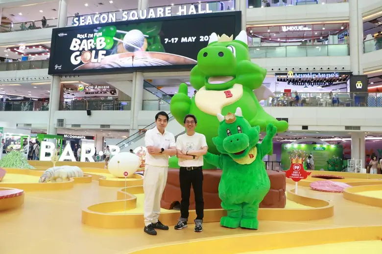 จากกระทะสู่สนามมินิกอล์ฟ! บาร์บีคิวพลาซ่า x ซีคอนสแควร์ ชวนพัตต์บน "กระทะบาร์บีกอนยักษ์" ครั้งแรก ในงาน "Hole In Fun: Bar B Golf"