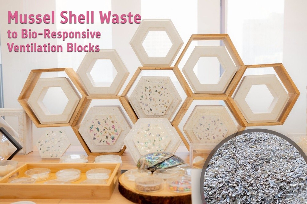 From Mussel Shell Waste to Bio-Responsive Ventilation Blocks: Turning Byproducts into Innovation