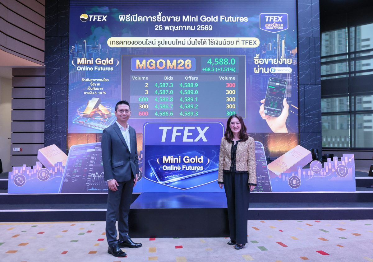 YLG ชี้ GenZ หันมาซื้อทองมากขึ้น จับมือ TFEX เปิดตัว Mini Gold Online Futures ไซส์เล็กลง 10 เท่า ตอบโจทย์วัยรุ่น