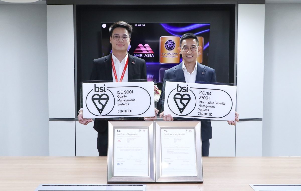 AMR Asia Receives ISO 9001:2015 and ISO/IEC 27001:2022 Certifications