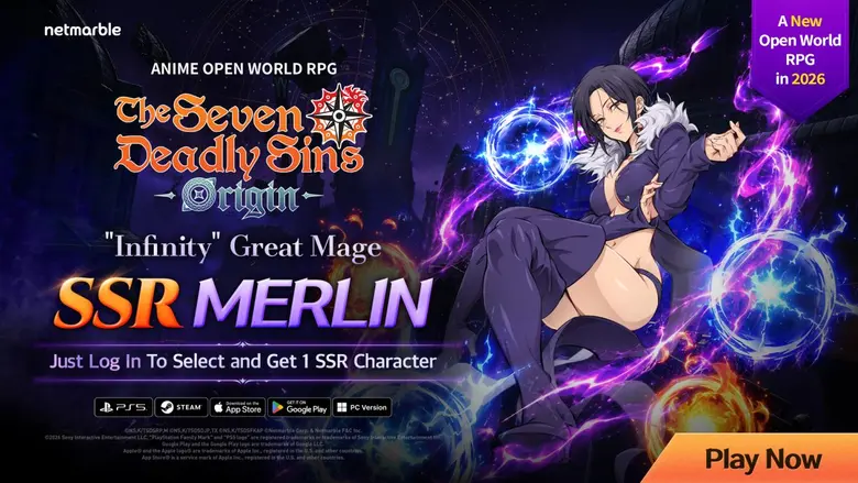 'ศึกตำนาน 7 อัศวิน Origin' เพิ่มอัศวิน 'จอมเวทไร้ขีดจำกัด เมอร์ลิน' ใหม่ในอัปเดตครั้งใหญ่แล้ววันนี้ !