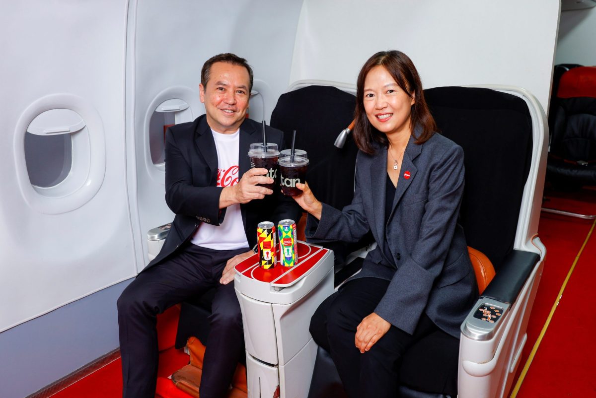 ThaiNamthip Coca-Cola and AirAsia Launch Exclusive Midnight Grape "Coke" Beverage
