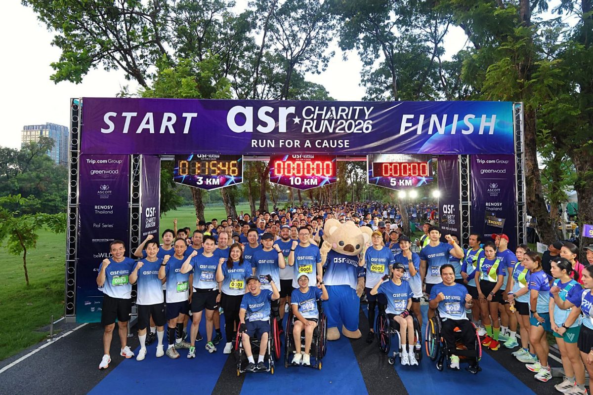 แอสคอทท์รวมพลังชุมชนในงาน Ascott Star Rewards Charity Run 2026 ต่อเนื่องเป็นปีที่ 3 สนับสนุนเด็กผู้ด้อยโอกาส