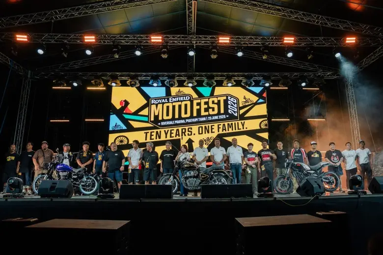 Royal Enfield ปิดฉาก Moto Fest 2026 อย่างยิ่งใหญ่! รวมพลังชาวสองล้อร่วมฉลอง 125 ปีแห่ง Pure Motorcyclingและ 10 ปี Royal Enfield Thailand