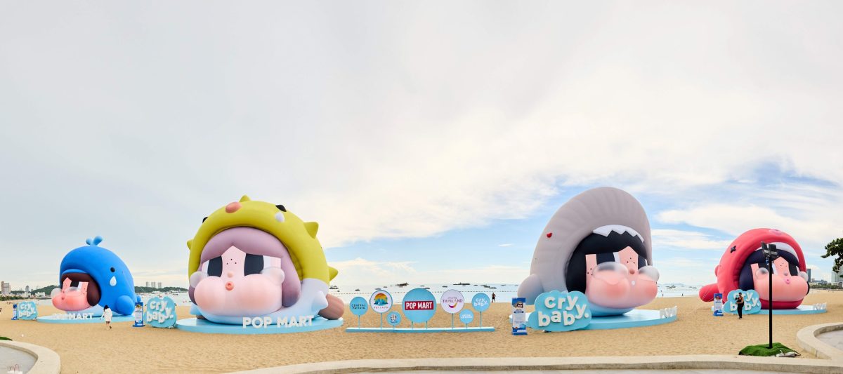 ครั้งแรกของโลก! เซ็นทรัลพัฒนา ผนึก ททท.-เมืองพัทยา-POP MART สร้างปรากฏการณ์ 'Giant CRYBABY' ริมชายหาด ขับเคลื่อน Pop Culture Economy รับเทรนด์ท่องเที่ยวโลก