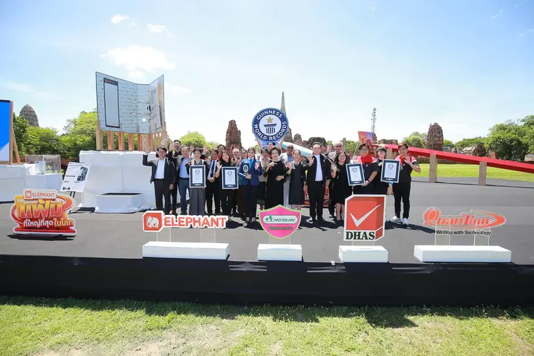 DHA Siamwalla Creates a First for Thailand and the World, Receives Four GUINNESS WORLD RECORDS(TM) Titles for Largest coloured pencil