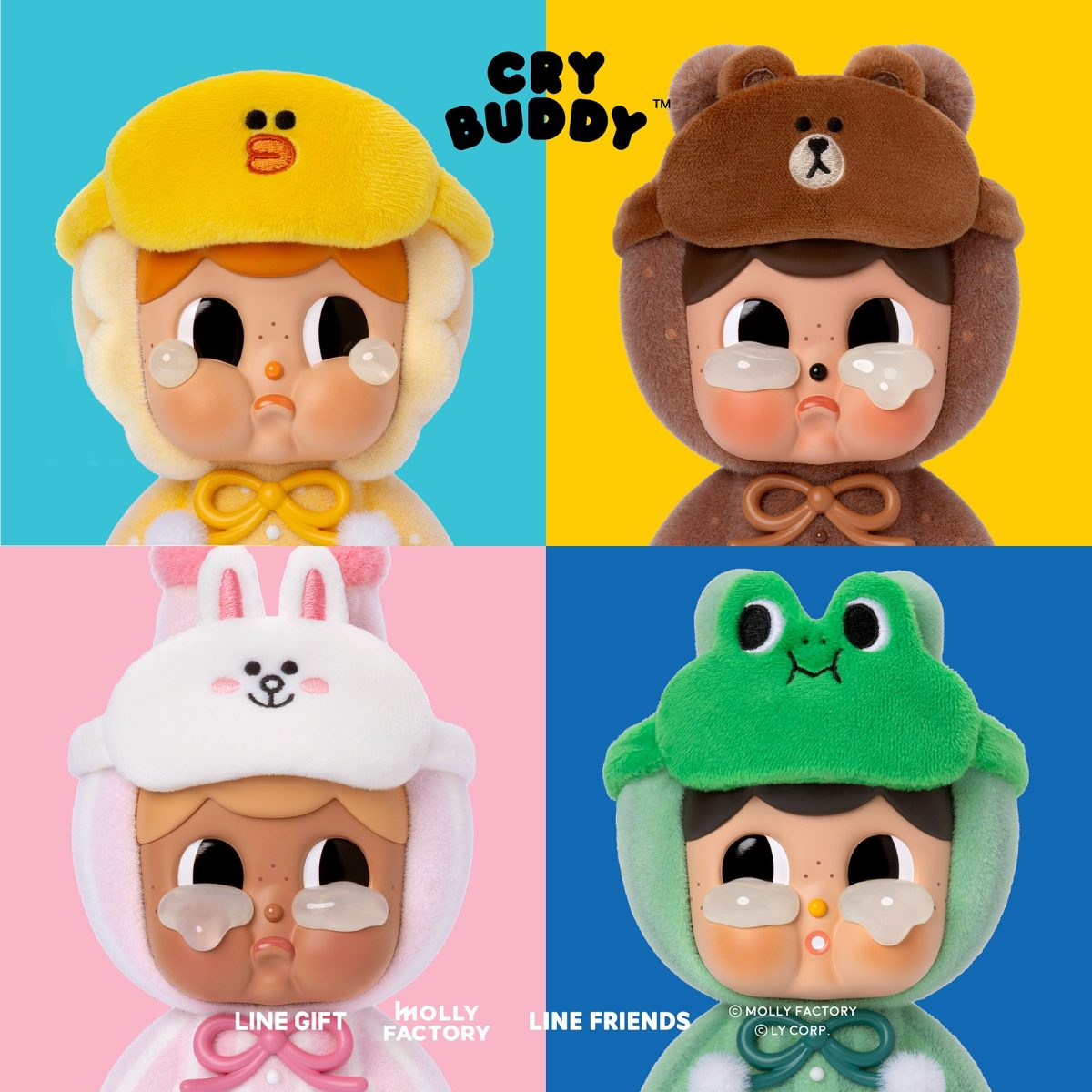 LINE GIFT ครบรอบ 1 ปี ส่งคอลแลบฯ สุดเอ็กซ์คลูซีฟที่นักสะสมไม่ควรพลาด CRYBUDDY &amp; LINE FRIENDS PAJAMA PARTY พร้อมจัดเต็มโปรโมชันฮอตตลอดทั้งเดือน