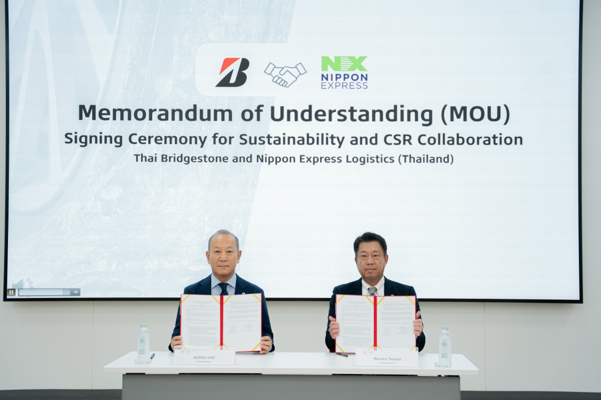 Thai Bridgestone Joins Forces in MOU Signing Ceremony with Nippon Express Logistics (Thailand) to Drive Sustainability across the Value Chain