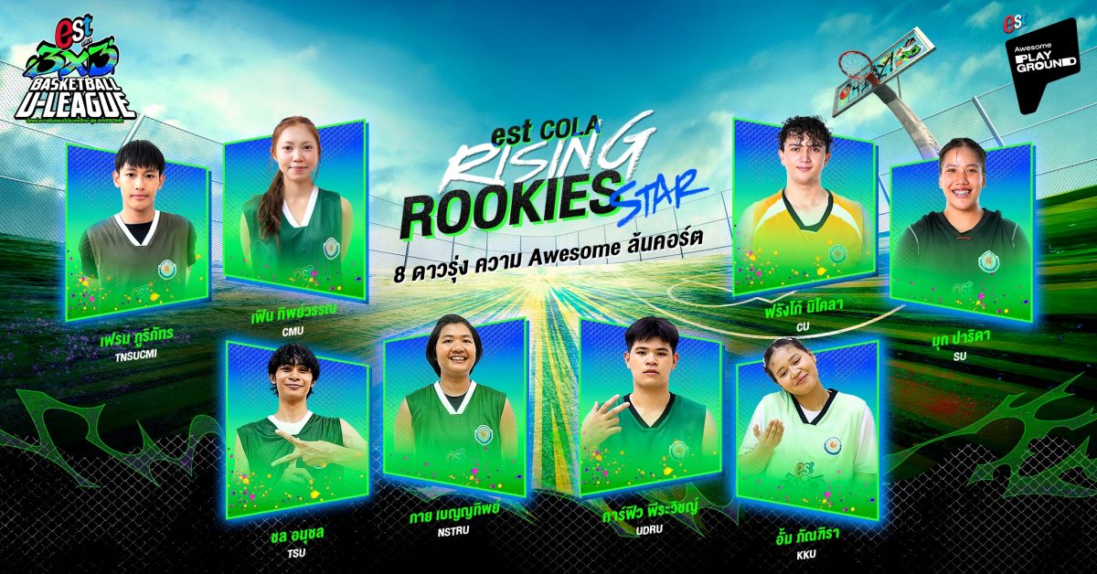 "เอส โคล่า" เฟ้นหา "est Cola Rising Rookies Star" 8 ดาวรุ่งยัดห่วง จาก 4 สนามทั่วไทย สู่เวทีรอบชิงแชมป์ประเทศไทย ในศึก "est Cola 3x3 Basketball U-LEAGUE 2026"