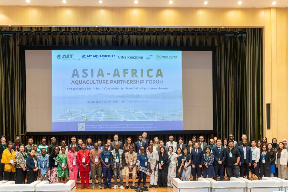 AIT จัด Asia-Africa Aquaculture Partnership Forum ผนึกความร่วมมือ ยกระดับการเพาะเลี้ยงสัตว์น้ำเพื่อความมั่นคงทางอาหารและการพัฒนาที่ยั่งยืน