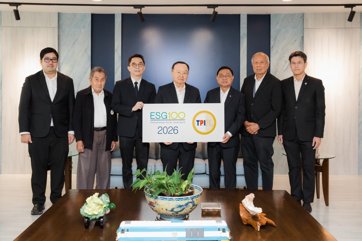 ทีพีไอ โพลีน ติดโผหุ้นกลุ่มหลักทรัพย์ ESG100 ปี 2569