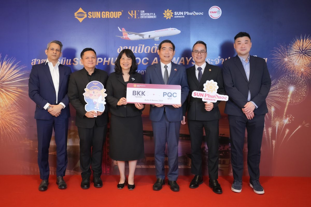 Sun PhuQuoc Airways รุกตลาดในประเทศไทย เปิดตัวประสบการณ์การเดินทางและบริการ พร้อมเปิดเส้นทางบินตรงใหม่ กรุงเทพฯ - ฟูก๊วก