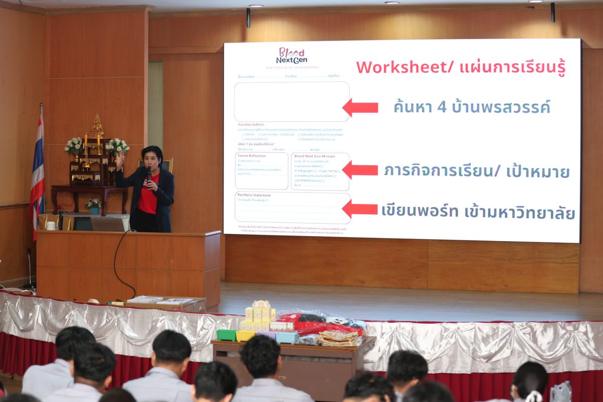 ศูนย์บริการโลหิตแห่งชาติ สภากาชาดไทย ชวนเยาวชนค้นหาจุดแข็ง เปลี่ยนพลังของตัวเองเป็นพลังช่วยชีวิต