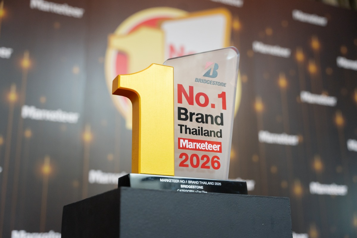 Bridgestone Receives the "Marketeer No.1 Brand Thailand 2026" Award, Winning the No.1 Brand for 15th Consecutive Years