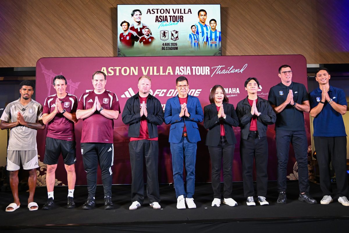 "แอสตัน วิลล่า" ยกทัพดาวดังพรีเมียร์ลีก บุกไทย ปะทะ "บีจี ปทุม ยูไนเต็ด" ศึกอุ่นเครื่องระดับโลก 4 สิงหาคมนี้ ที่ BG Stadium