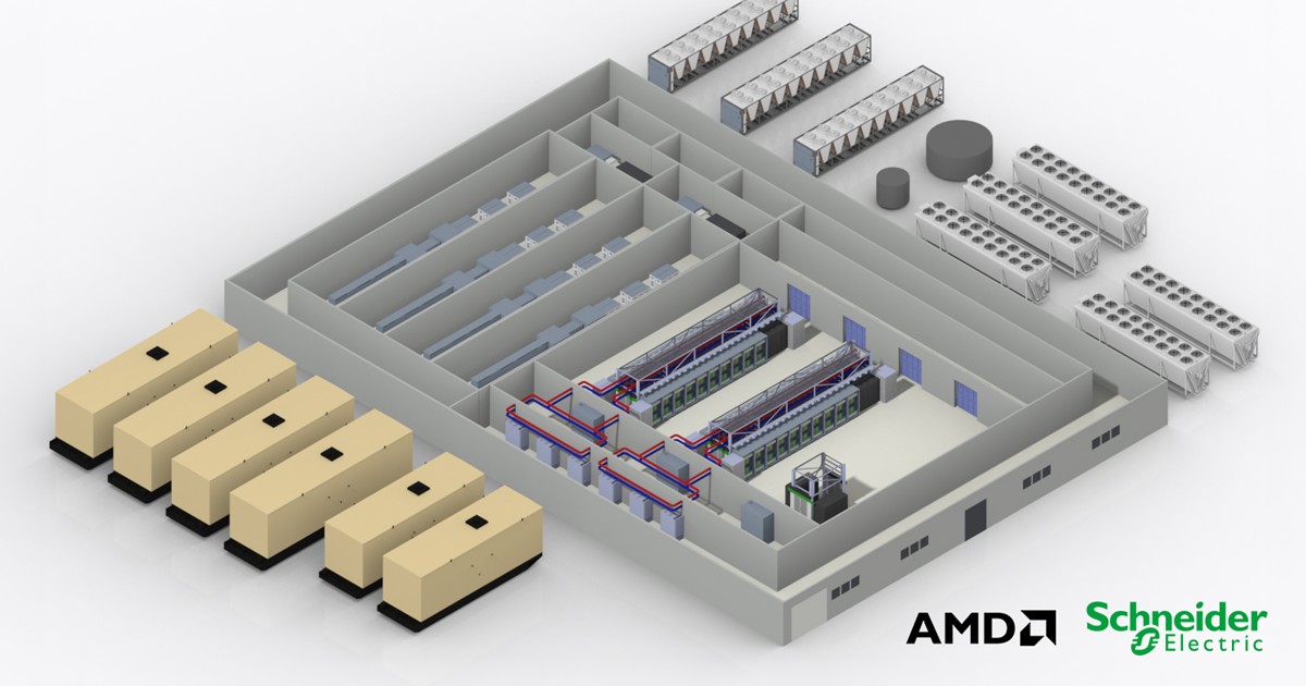 ชไนเดอร์ อิเล็คทริค ร่วมกับ AMD เปิดตัวสถาปัตยกรรมอ้างอิงครั้งแรก บนแพลตฟอร์ม "Helios" เร่งการติดตั้งใช้งานสำหรับ AI Factory