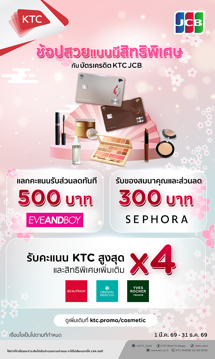 KTC and JCB Tap Growing Self-Care Trend with Expanded Beauty Privileges Number of KTC JCB Cardmembers Spending on Cosmetics Rises 26%