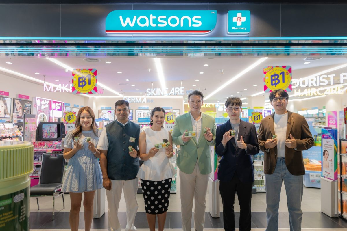 บ้านหมอละอองเดินหน้าลุกตลาด ตลาด Wellness ดึง"ชาย-ชาตโยดม" โปรโมตยาดมบ้านหมอละอองที่ Watsons