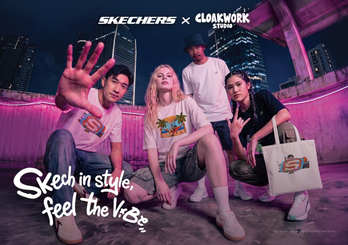Skechers จับมือ Cloakwork ถ่ายทอดความคิดสร้างสรรค์ในสไตล์สตรีทผ่านคอลเลกชัน SkechVibe ใหม่ล่าสุด