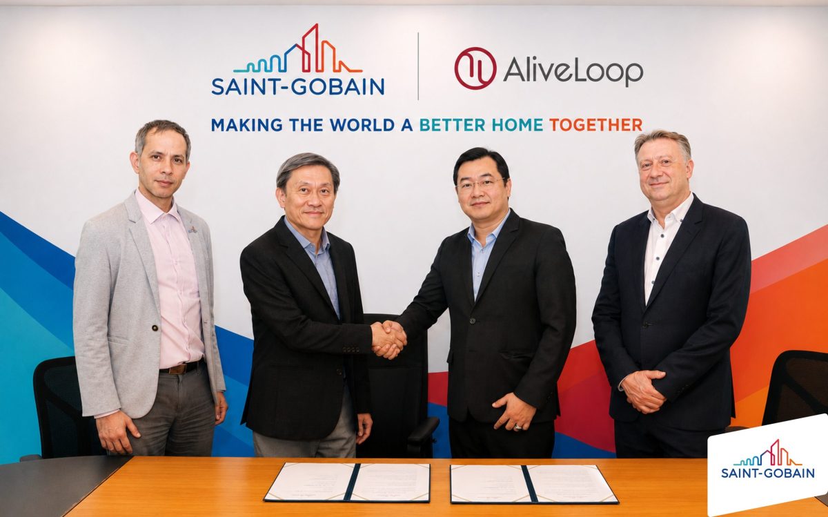 แซง-โกแบ็ง ประเทศไทย จับมือ Alive Loop ลงนาม MOU เดินหน้าสร้างนวัตกรรมเศรษฐกิจหมุนเวียน