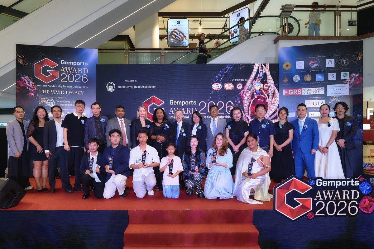 ประกาศความสำเร็จ "Gemports Award 2026 - The Vivid Legacy" เวทีออกแบบเครื่องประดับระดับนานาชาติ