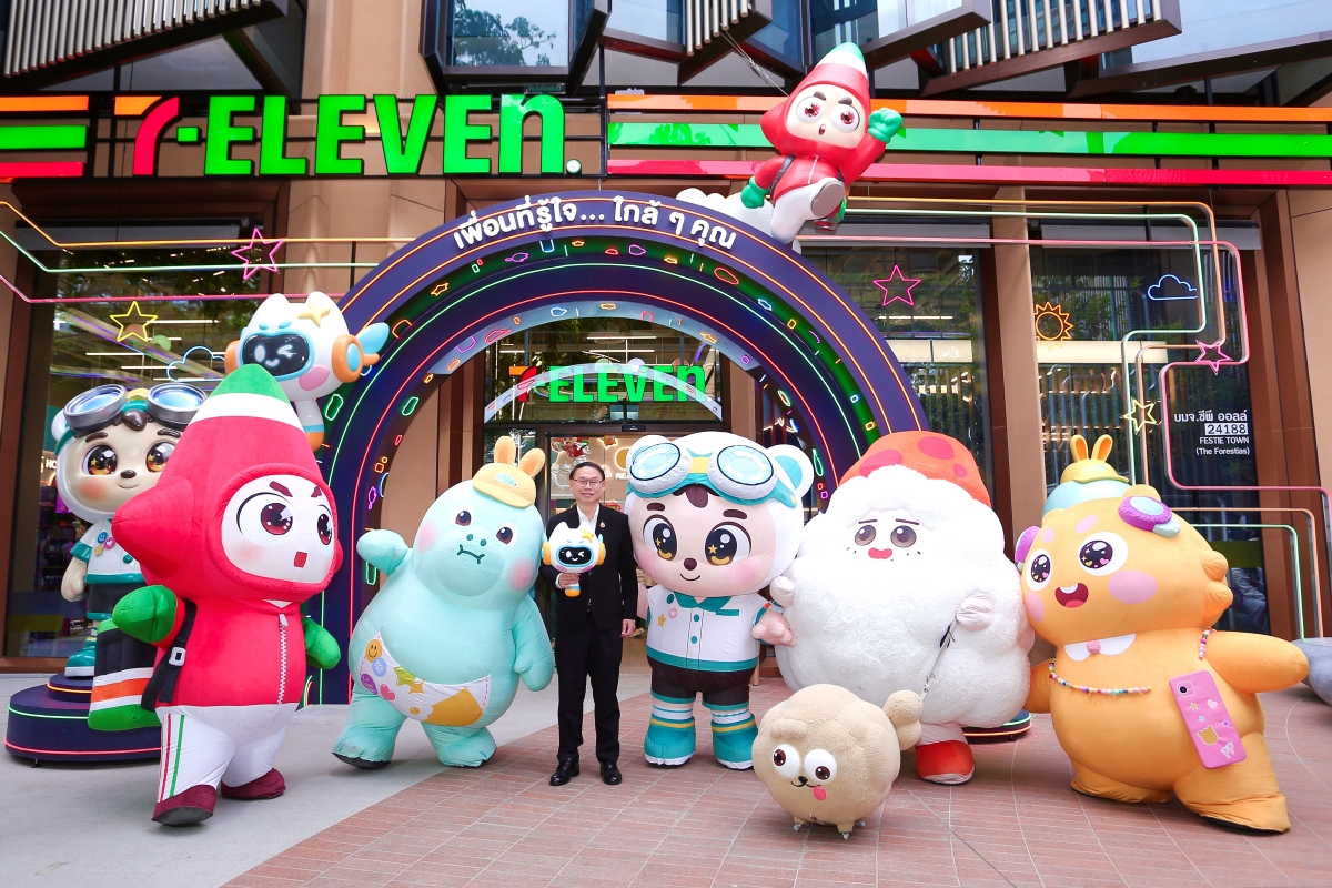 เปิดตัว 7-Eleven ที่น่ารักที่สุด สาขา Festie Town โครงการ Happitat ปักหมุดแลนด์มาร์กใหม่ย่านบางนา