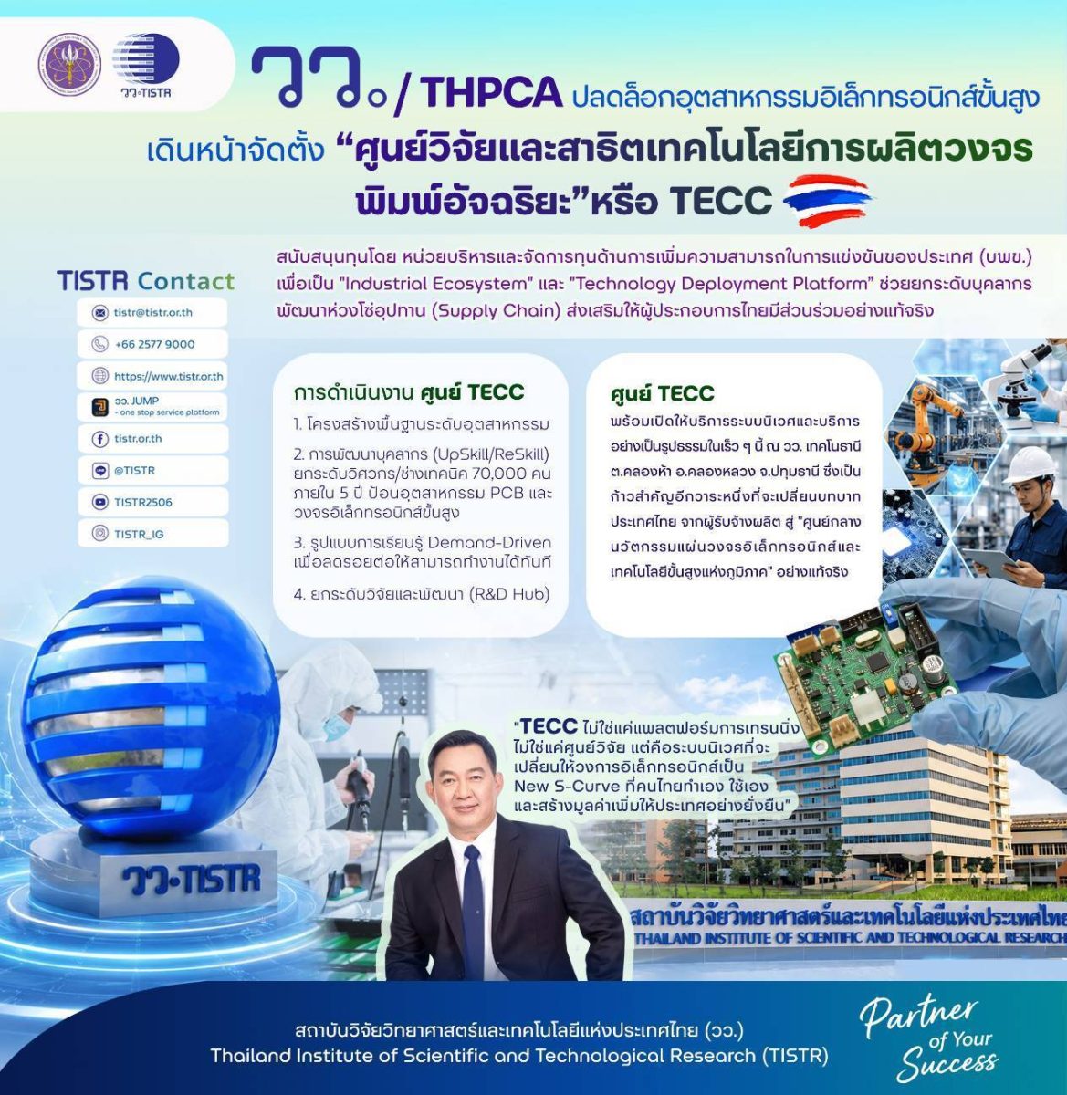 วว. จุดประกายยุทธศาสตร์ใหม่ ปลดล็อกอุตสาหกรรมอิเล็กทรอนิกส์ขั้นสูง/แผ่นวงจรพิมพ์ไทย