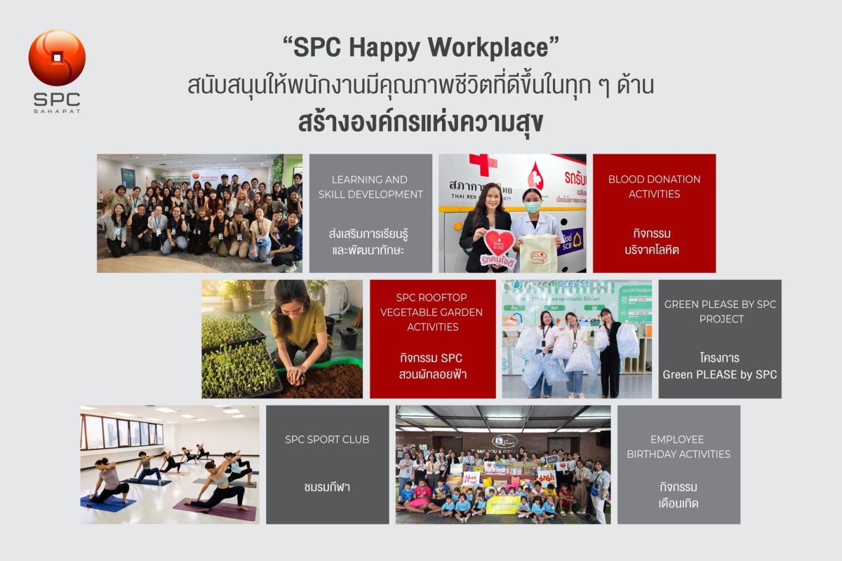 "สหพัฒนพิบูล" เดินหน้าสร้างองค์กรแห่งความสุข ผ่าน "SPC Happy Workplace" ส่งต่อคุณค่า EVP ให้พนักงานและองค์กรเติบโตไปด้วยกัน