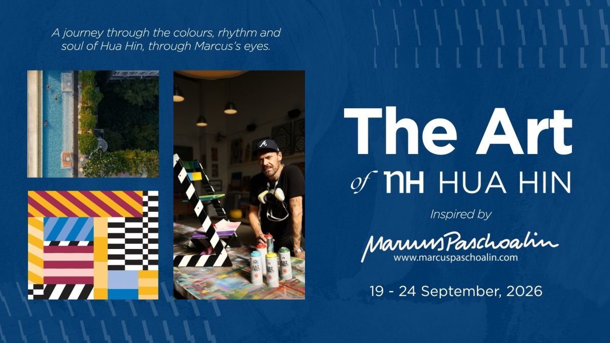 ศิลปินร่วมสมัยชาวบราซิล Marcus Paschoalin นำสตูดิโอศิลปะเดินทางสู่โรงแรมเอ็นเอช หัวหิน